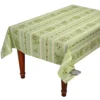 60x120" Rect Clos Des Oliviers Green Acrylic-Coated Cotton Tablecloth By L'Ensoleillade