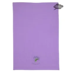 Lavender Purple Waffle Weave Kitchen Towel By Tissus Toselli