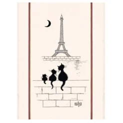 Winkler Torchons & Bouchons Chats Tour Eiffel Tea Towel By Winkler Torchons Et Bouchons Kitchen