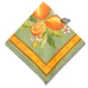 Lemons Green Provence Cotton Napkin By Tissus Toselli