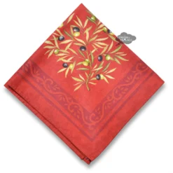 Clos Des Oliviers Red Provence Cotton Napkin By L'Ensoleillade