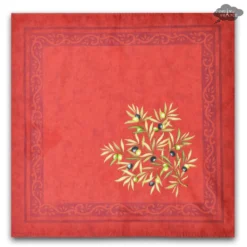Clos Des Oliviers Red Provence Cotton Napkin By L'Ensoleillade