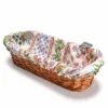 Le Cluny French Linens Table Linens Olives Cream French Baguette Basket With Removable Liner By Le Cluny