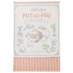 Kitchen Beef Stew (Pot Au Feu) French Jacquard Dish Towel By Coucke