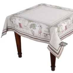 57" Square Gordes Tapestry Tablecloth By Tissus Toselli Table Linens