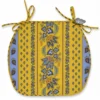 Le Cluny French Linens Lisa Yellow Coated French Style Chair Pad By Le Cluny Table Linens