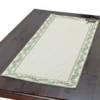 Table Linens 19x49" Calisson Cream Quilted French Cotton Table Runner By Tissus Toselli