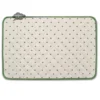 Table Linens Calisson Cream & Green Acrylic-Coated Cotton Quilted Placemats By Tissus Toselli