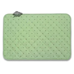 Table Linens Calisson Green Acrylic-Coated Cotton Quilted Placemats By Tissus Toselli