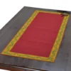 Calisson Red French Cotton Quilted Table Runner By Tissus Toselli Table Linens
