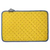 Calisson Yellow & Blue Acrylic-Coated Cotton Quilted Placemats By Tissus Toselli Table Linens