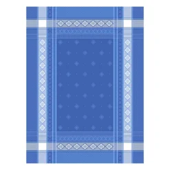 L'Ensoleillade Callas Blue Cotton French Jacquard Dish Towel