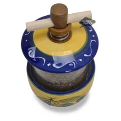 Terres Et Couleurs Kitchen Ceramic Mill With Herbes De Provence - Olives Blue