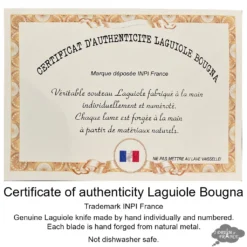 Laguiole Bougna Laguiole DeLuxe Butter Knives Set Of 6 - Multicolor Stained Rosewood Handles By Bougna