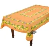 Provence Imports Table Linens Citrus Orange French Provencal Polyester Tablecloth - 59x92" Rectangular