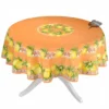 Provence Imports Citrus Orange French Provencal Polyester Tablecloth - 70" Round