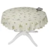58" Round Clos Des Oliviers Cream All-Over Tablecloth By L'ensoleillade Table Linens