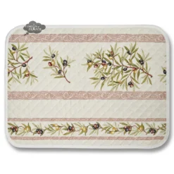 L'Ensoleillade Clos Des Oliviers Cream Cotton Quilted Placemats Table Linens