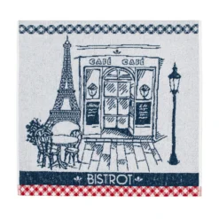 Authentic Bistro (Bistrot Authentique) Terry Square Towel By Coucke