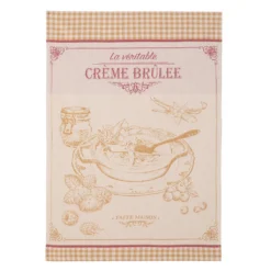 Kitchen Creme Brulee French Jacquard Cotton Dish Towel By Coucke
