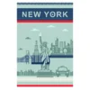 New York City French Jacquard Cotton Dish Towel By Coucke