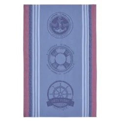 Nautical (Nautique) French Jacquard Cotton Dish Towel By Coucke