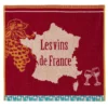 French Wines (Vins De France) Terry Square Towel By Coucke