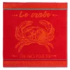 Crab Terry Square Towel By Coucke Kitchen