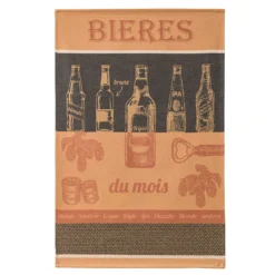 Beer Of The Month (Biere Du Mois ) French Jacquard Dish Towel By Coucke