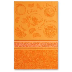 Citrus (Agrumes) French Jacquard Dish Towel By Coucke