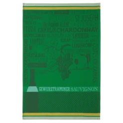 Kitchen Chardonnay French Jacquard Cotton Dish Towel By Coucke