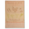 Poule Au Pot French Jacquard Dish Towel By Coucke Kitchen