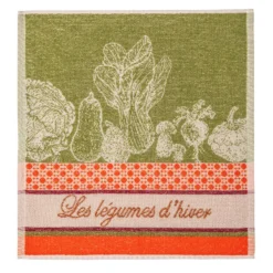 Winter Vegetables (Legumes D'Hiver) Terry Square Towel By Coucke Kitchen