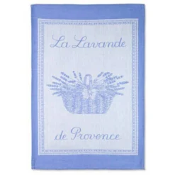 La Lavande De Provence Blue French Jacquard Dish Towel By Coucke