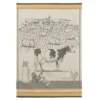 Kitchen Dairy Cattle (Vaches Laitières) French Jacquard Dish Towel By Coucke
