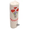 Poppies Cream Waffle Weave Kitchen Towel By Tissus Toselli