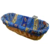Le Cluny French Linens Table Linens Lisa Blue French Baguette Basket With Removable Liner By Le Cluny