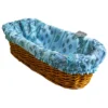 Le Cluny French Linens Lisa Turquoise French Baguette Basket With Removable Liner By Le Cluny Table Linens