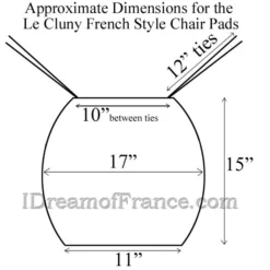 Le Cluny French Linens Olives Yellow Acrylic-Coated Cotton French Style Chair Pad By Le Cluny Table Linens