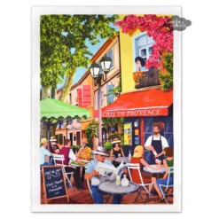 Provence Bistro French Cotton Kitchen Towel By L'Ensoleillade