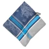 Table Linens Oceane Blue French Cotton Jacquard Napkin By Tissus Toselli