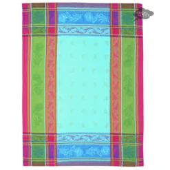 Cezanne Blue Cotton Jacquard Dish Towel By L'Ensoleillade Kitchen