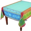 62x 98" Rectangular Cezanne Blue Jacquard Tablecloth By L'Ensoleillade Table Linens