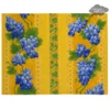 Le Cluny French Linens Table Linens Grapes Yellow Acrylic-Coated Cotton Reversible Placemat By Le Cluny