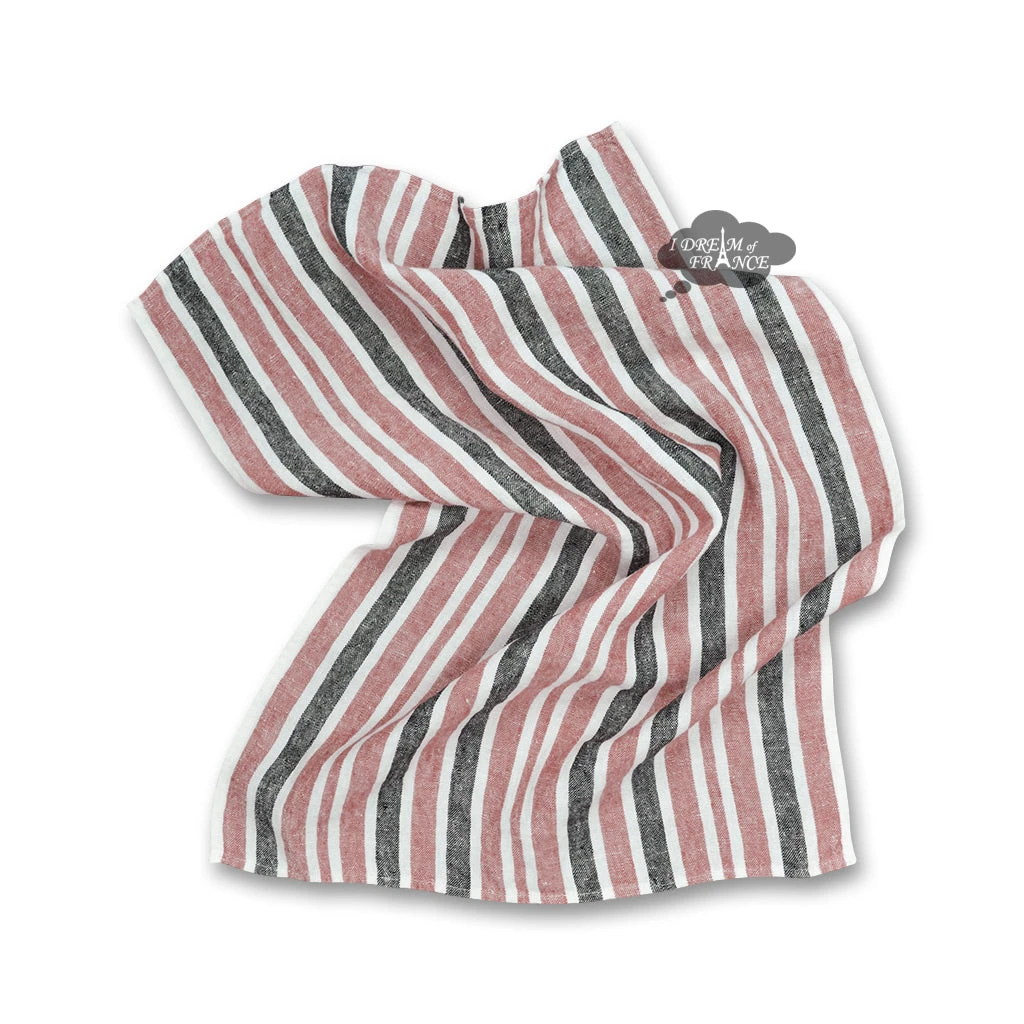 Harmony (now Haomy) Piantarella Brick French Linen Kitchen Towel By Harmony