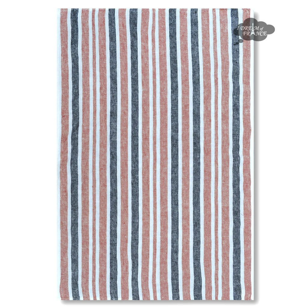 Harmony (now Haomy) Piantarella Brick French Linen Kitchen Towel By Harmony