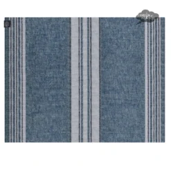 Harmony (now Haomy) Table Linens Zonza Prussian Blue French Linen Placemat By Harmony