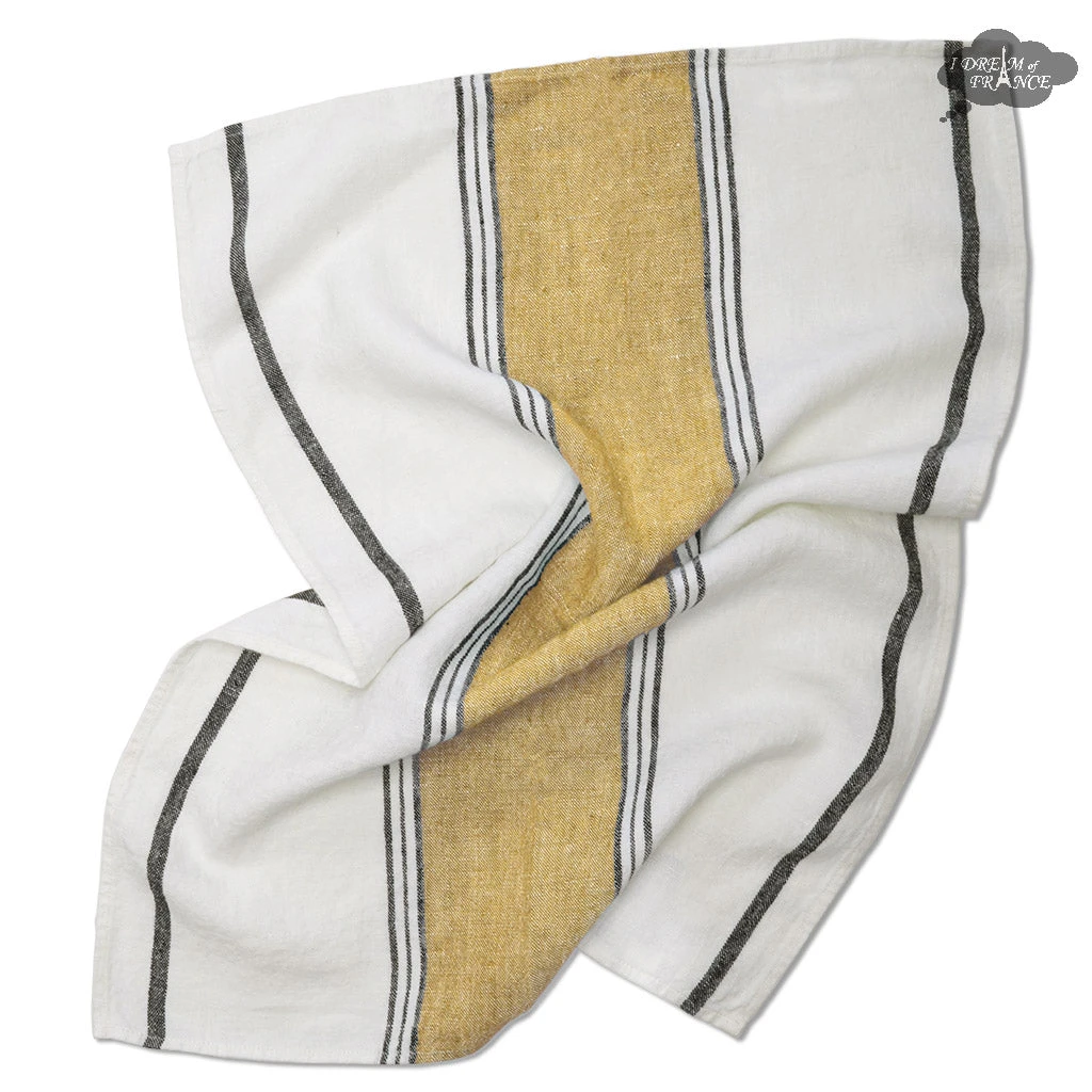 Harmony (now Haomy) Lecci Safran French Linen Kitchen Towel By Harmony