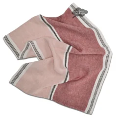 Harmony (now Haomy) Trevise Clay French Linen Kitchen Towel By Harmony