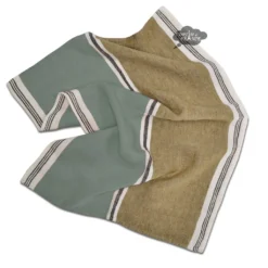 Harmony (now Haomy) Trevise Khaki French Linen Kitchen Towel By Harmony